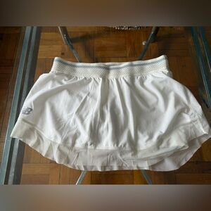 New Balance White Athletic Skirt